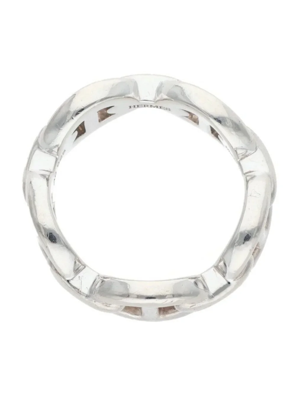 Hermes Chaine D'ancre Enchainee PM Silver Ring